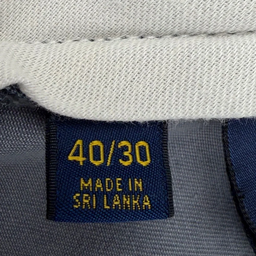Polo Ralph Lauren Classic Fit Chino Pants 40/30 Blue Cotton Twill